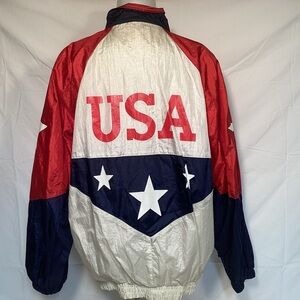 USA Olympic Vintage Bomber Style Windbreaker Jacket Women’s Size Small